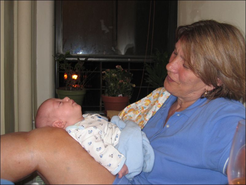 Nonna & Owen at the window